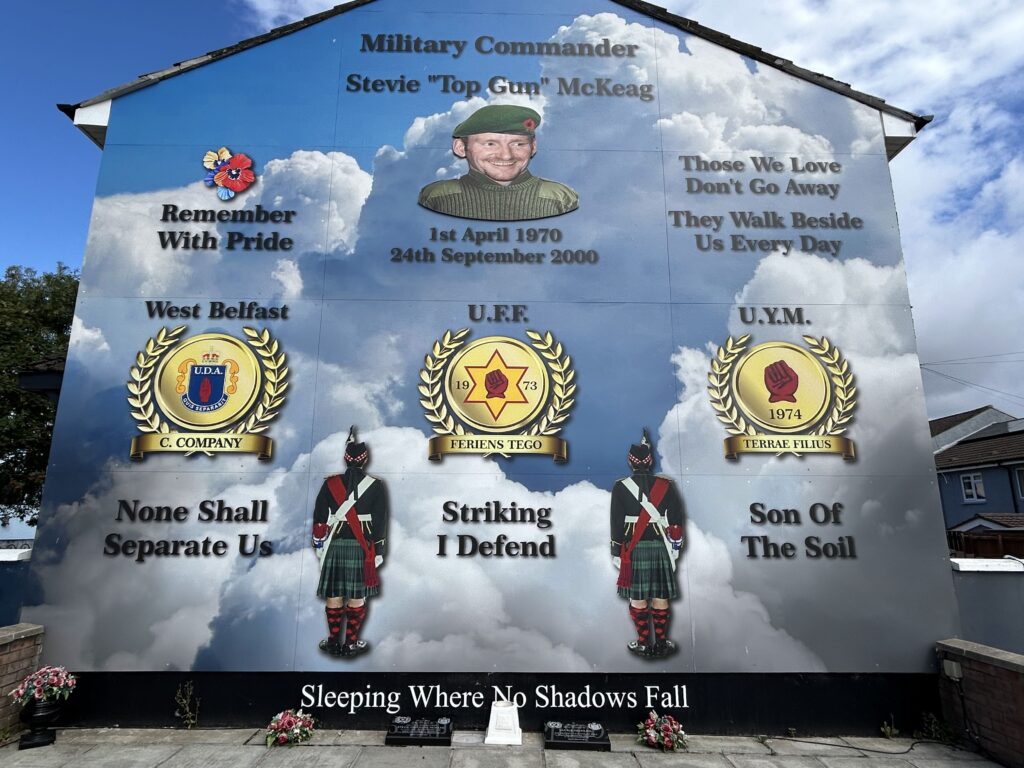 Mural to honor Stevie "Top Gun" McKeag in Belfast, Northern Ireland Mural to honor Stevie "Top Gun" McKeag in Belfast, Northern Ireland