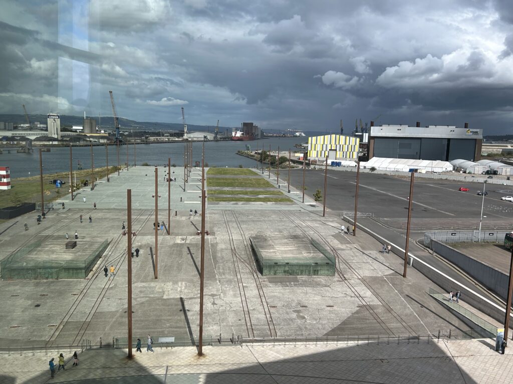 The slipways at Titanic Belfast The outdoor historic slipways where the ship was built, featured in our Titanic Belfast review.