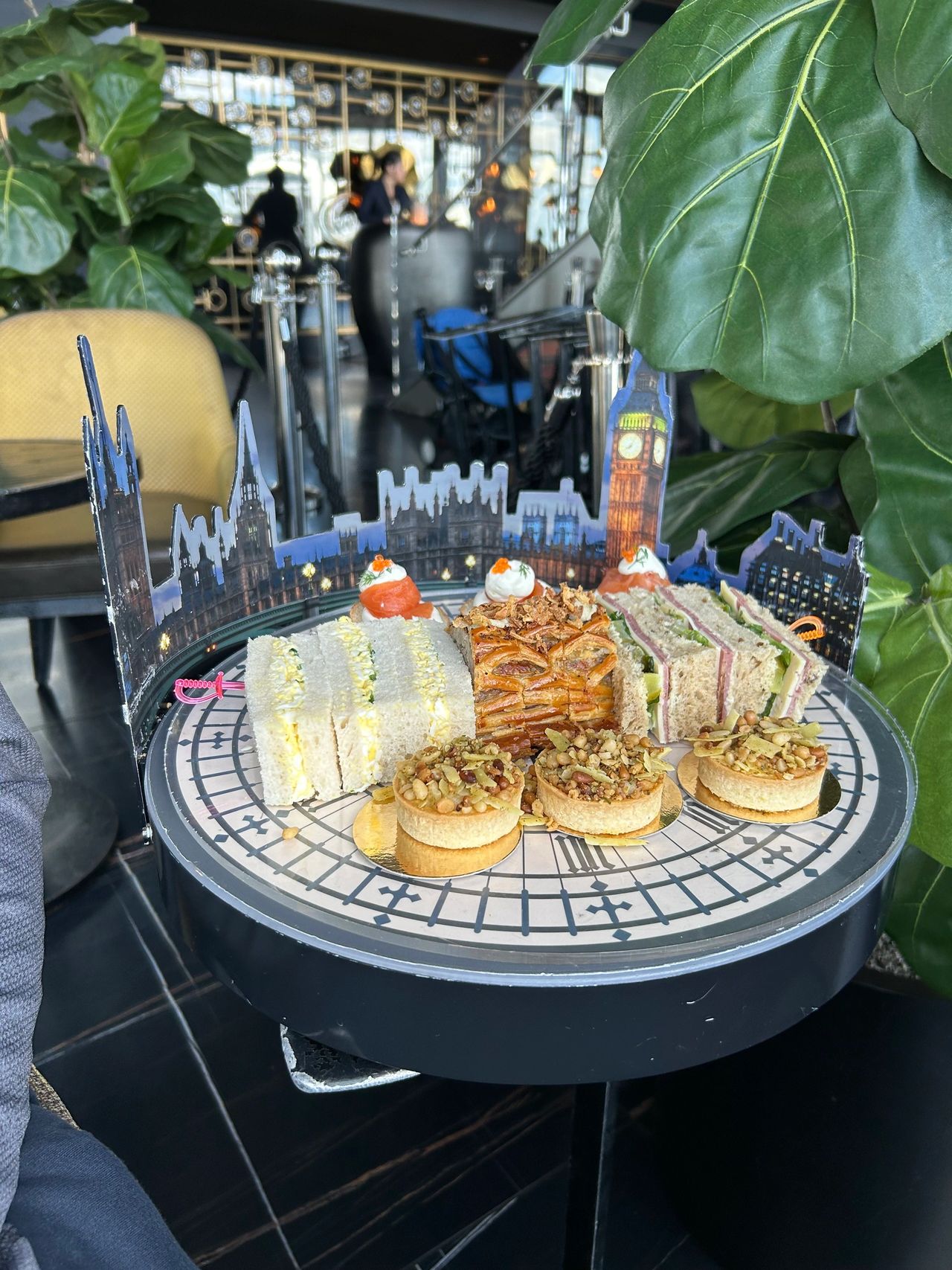 Peter Pan afternoon tea Aqua Shard London themed food presentation