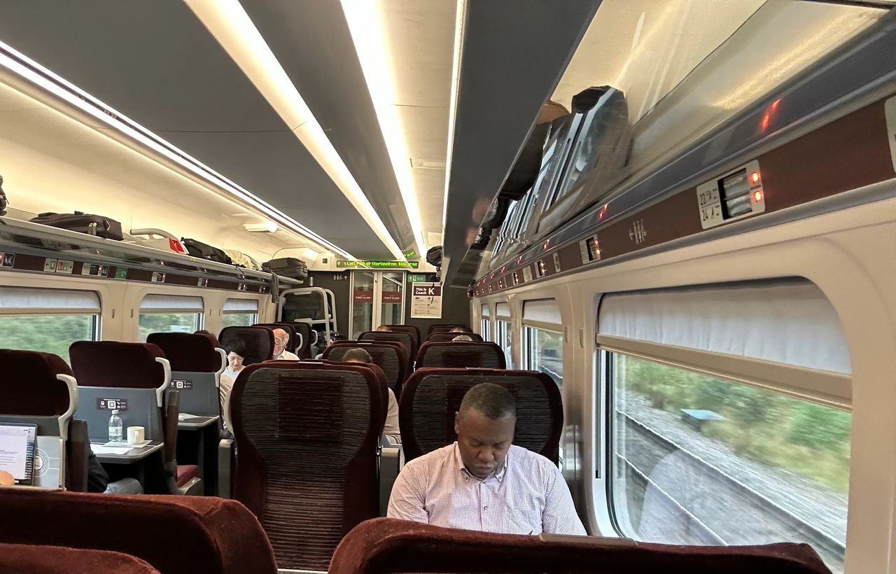 LNER first class London Edinburgh train service review