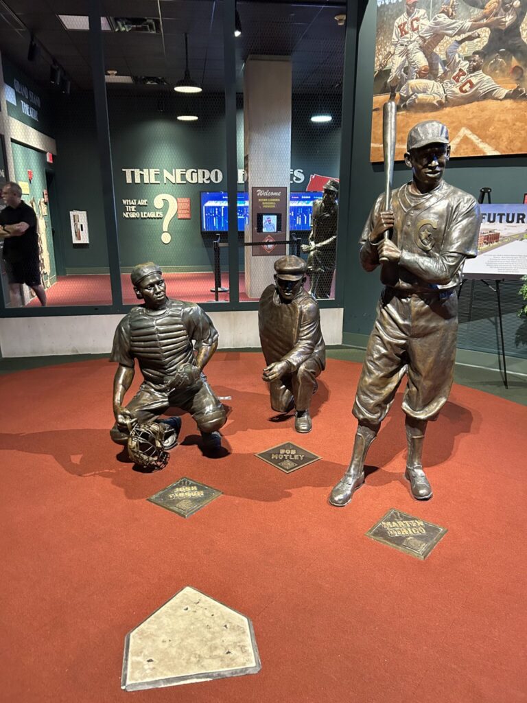 The Legends Field exhibit at the Negro Leagues Baseball Museum in Kansas City, a profound stop for those interested in baseball tourism.