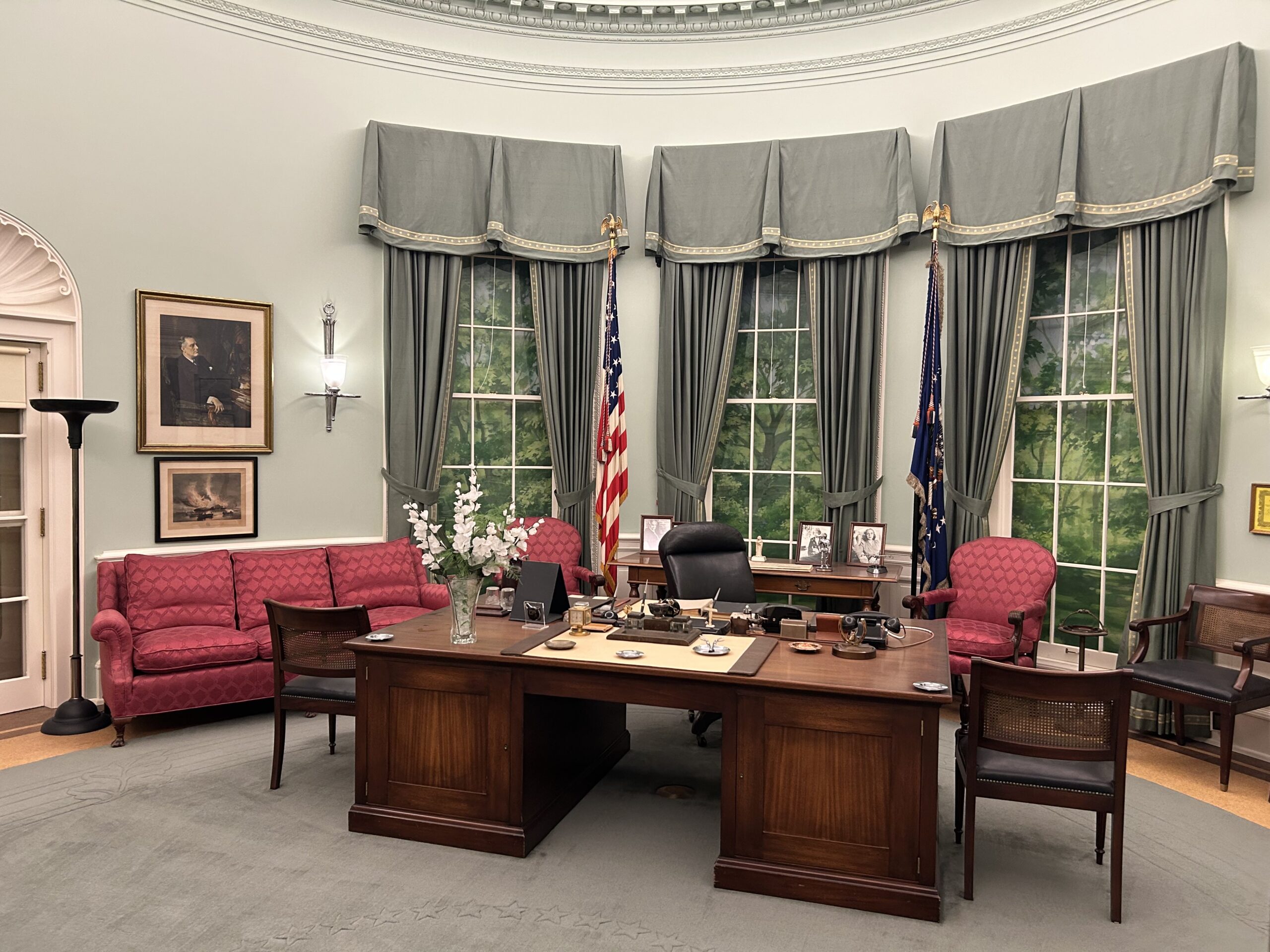 Presidential Library Travel Tips Oval Office replica at the Truman Library in Independence Missouri