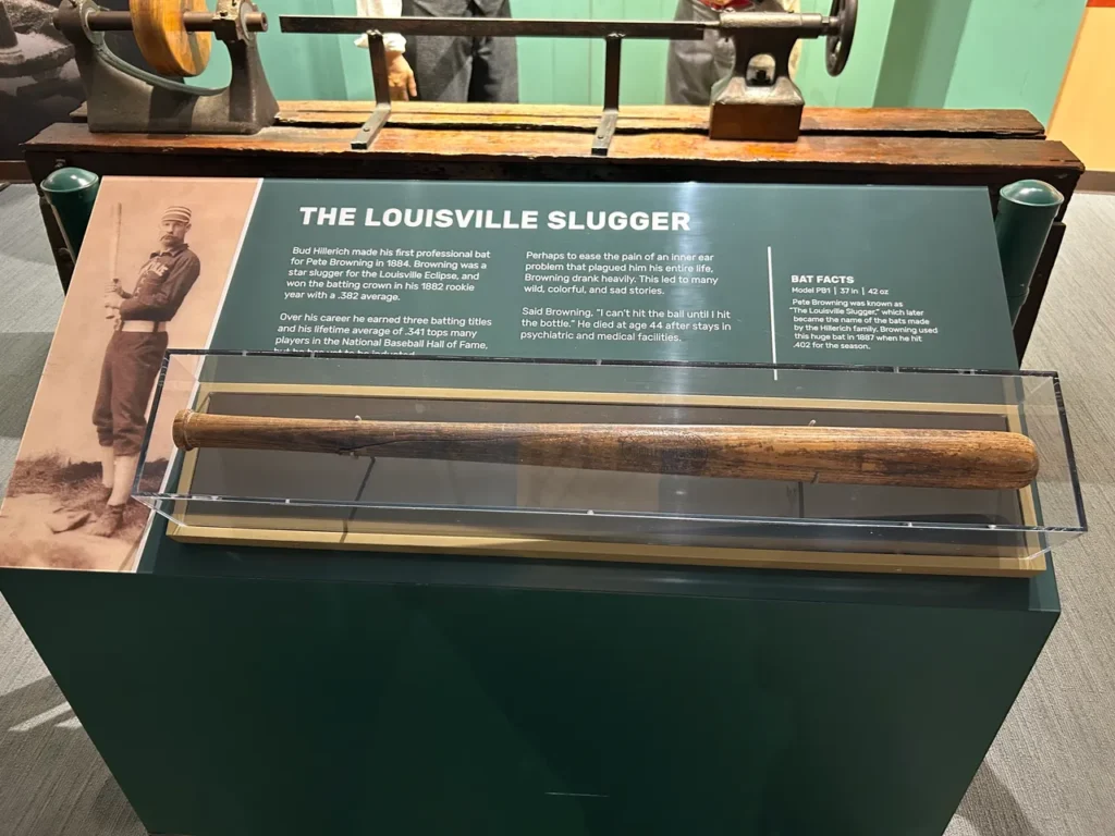 midwest baseball road trip louisville slugger museum pete browning bat louisville kentucky