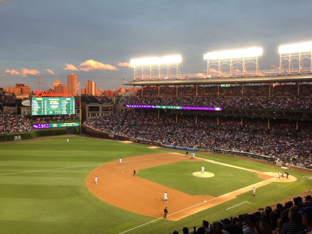 midwest baseball road trip wrigley field exterior at chicago illinois