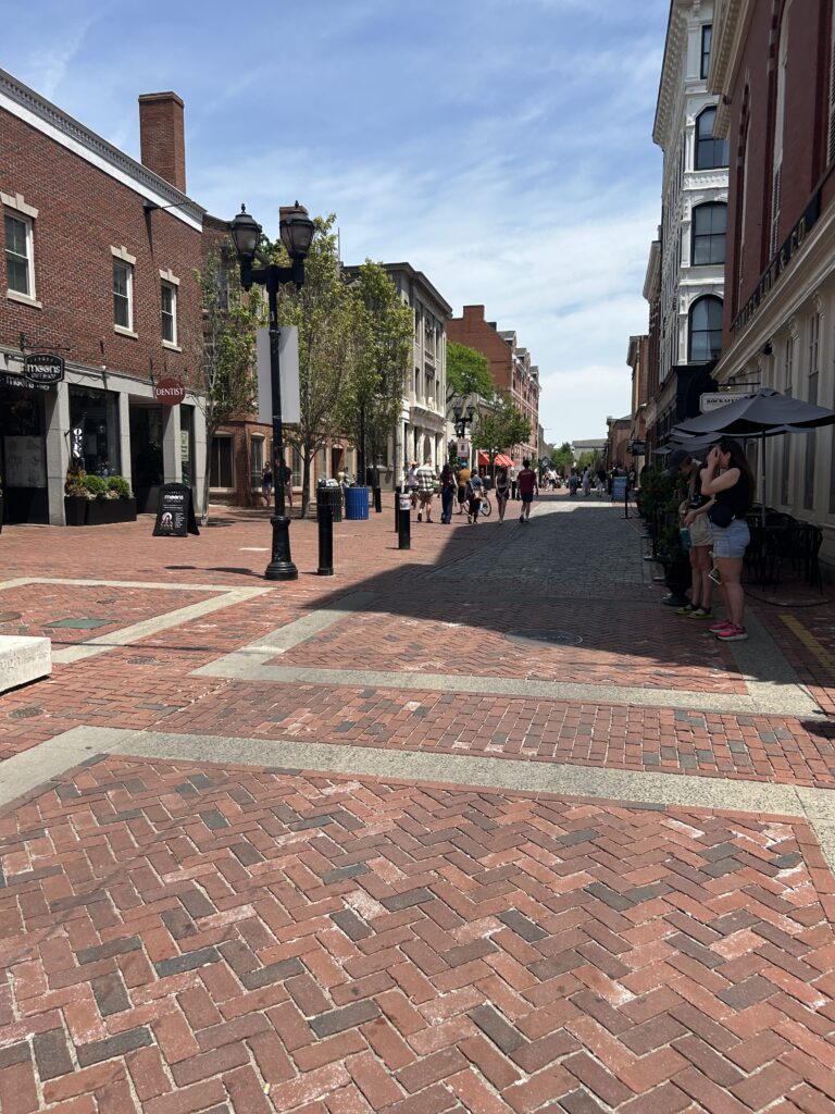 salem brick pedestrian shopping area at downtown salem