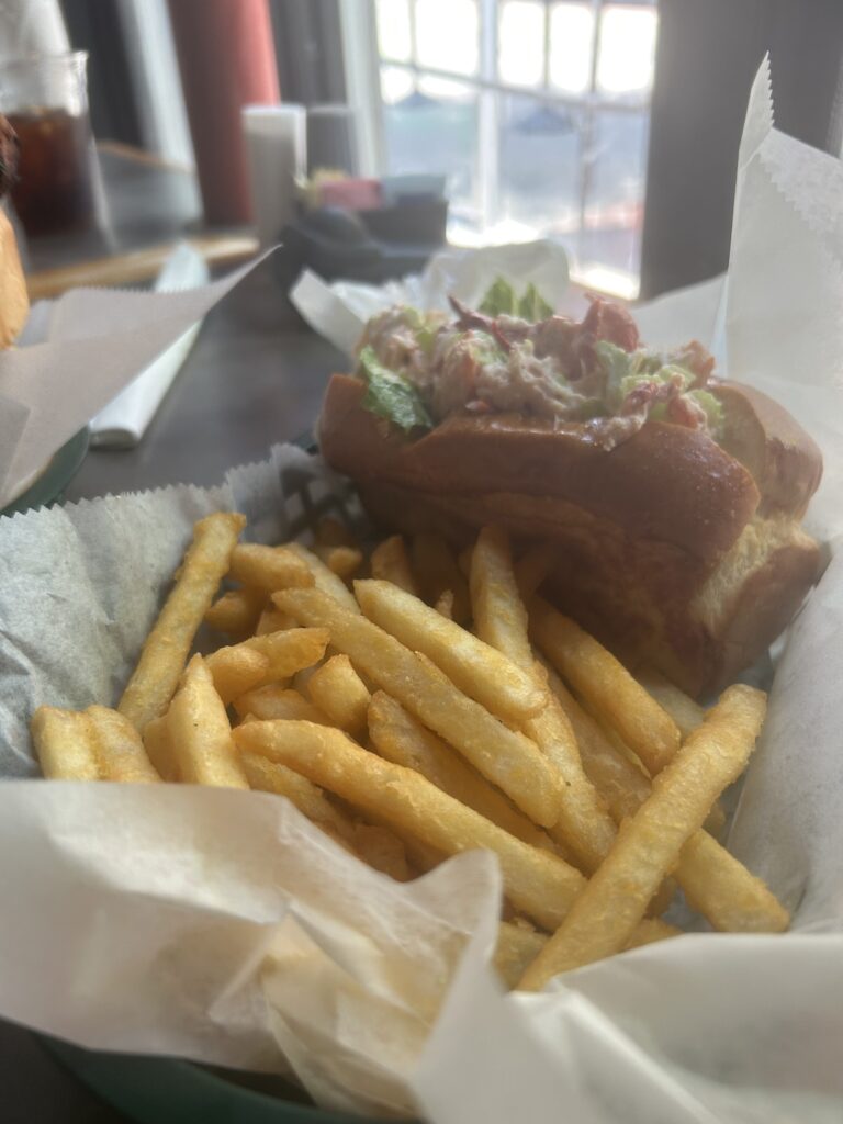 salem lobster roll at the lobster shanty