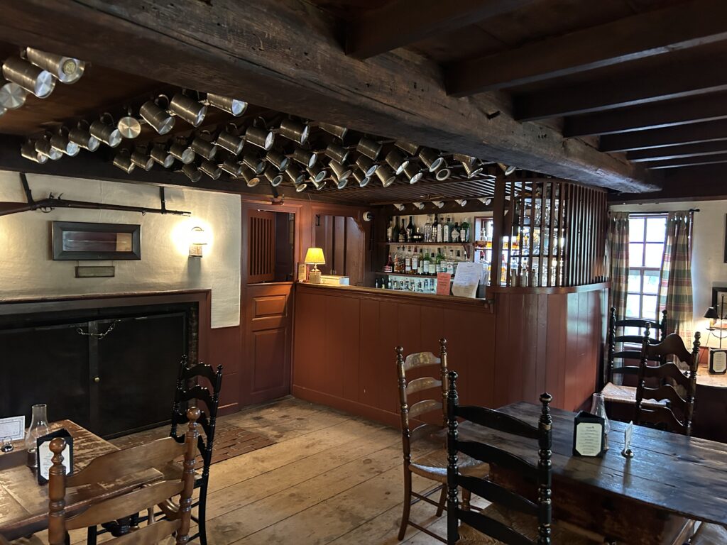 longfellows wayside inn bar at sudbury ma