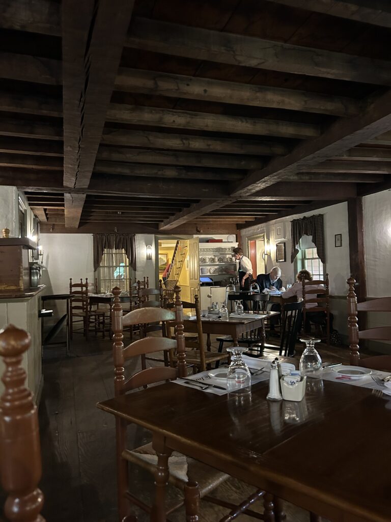longfellows wayside inn old kitchen dining room at sudbury ma