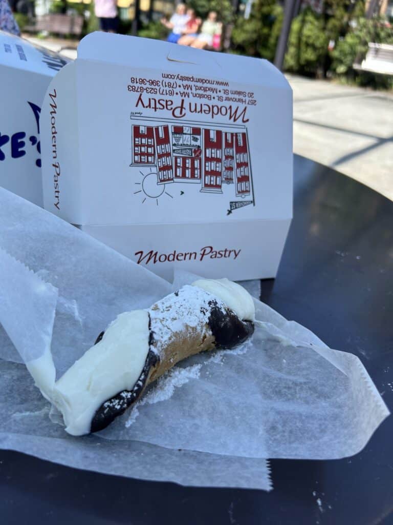 modern pastry cannoli at north end boston