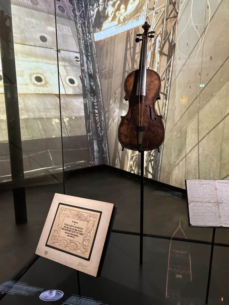 titanic travel guide wallace hartley violin artifact at belfast