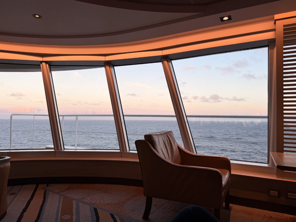 holland america vs disney cruise crow's nest view at sea