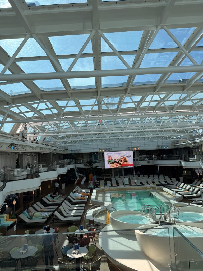 holland america vs disney cruise retractable roof pool at reykjavik iceland